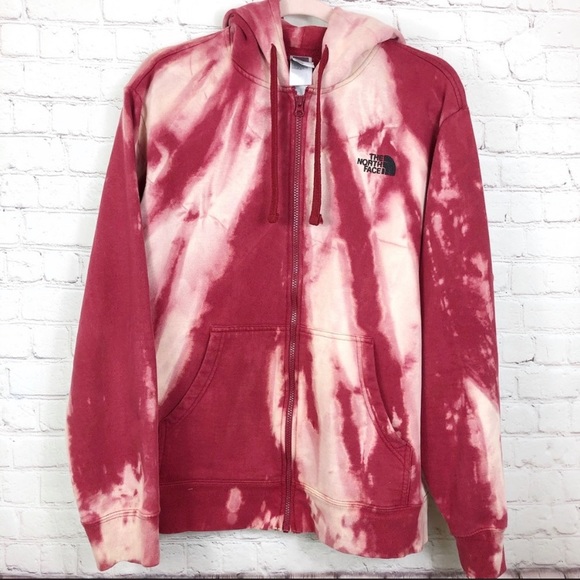 The North Face Pink Tie Dye Zip Hoodie - Picture 2 of 3